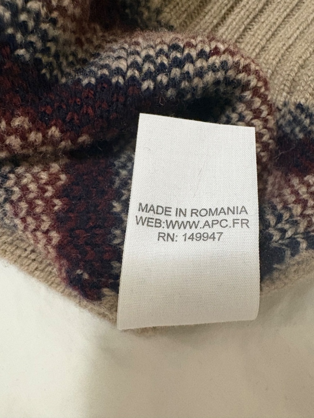 A.P.C women’s merino wool vest sz L - Picture 5 of 5